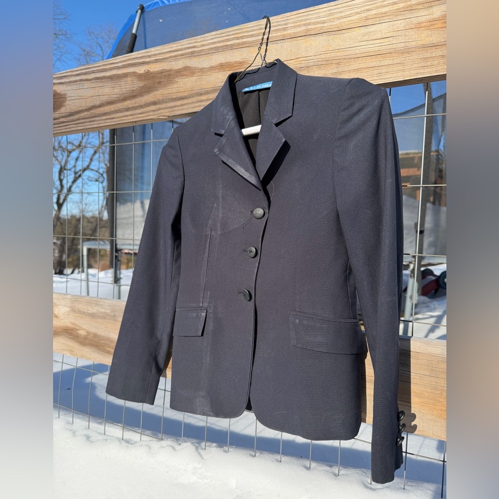 Navy English Show Coat by RJ Classics- Girls 12s - Picture 4 of 4